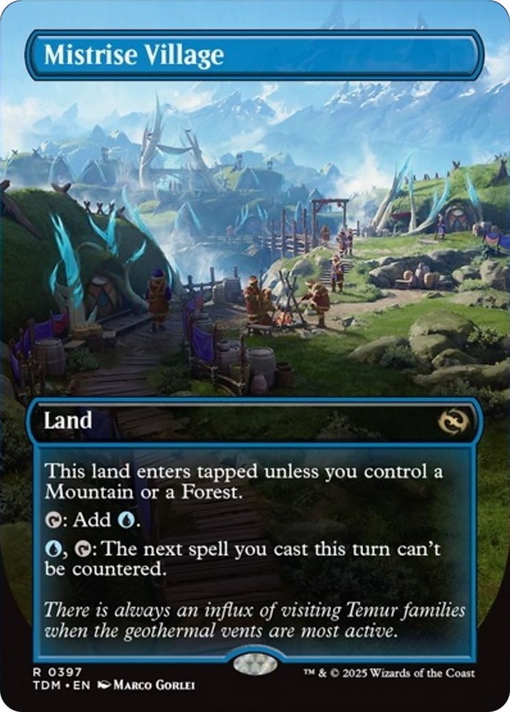 Mistrise Village (Borderless) [Tarkir: Dragonstorm] | Gear Gaming Fayetteville