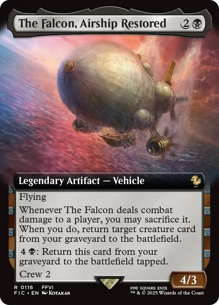 The Falcon, Airship Restored (Extended Art) [FINAL FANTASY Commander] | Gear Gaming Fayetteville