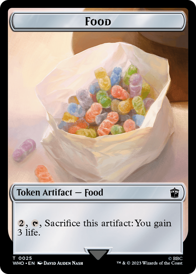 Soldier // Food (0025) Double-Sided Token [Doctor Who Tokens] | Gear Gaming Fayetteville