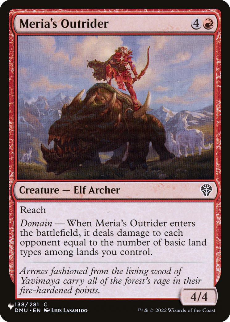 Meria's Outrider [The List] | Gear Gaming Fayetteville