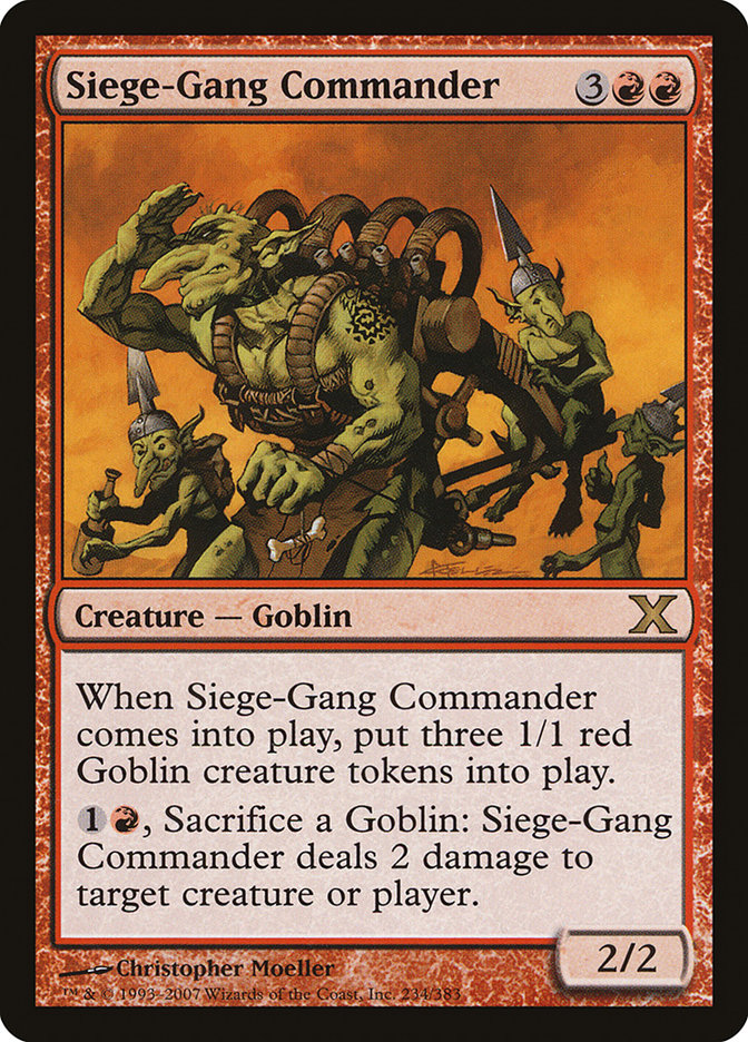 Siege-Gang Commander [Tenth Edition] | Gear Gaming Fayetteville