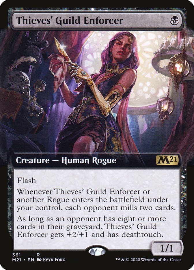 Thieves' Guild Enforcer (Extended Art) [Core Set 2021] | Gear Gaming Fayetteville