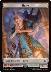 Human Soldier // Hero (0033) Double-Sided Token (Surge Foil) [FINAL FANTASY Commander Tokens] | Gear Gaming Fayetteville