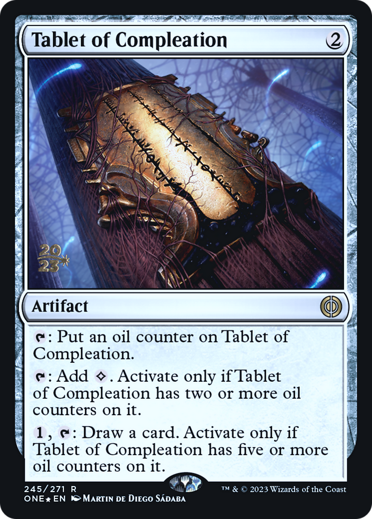 Tablet of Compleation [Phyrexia: All Will Be One Prerelease Promos] | Gear Gaming Fayetteville