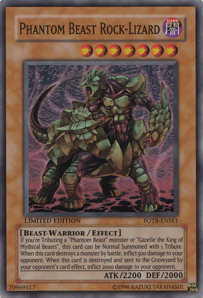 Phantom Beast Rock-Lizard [FOTB-ENSE1] Super Rare | Gear Gaming Fayetteville