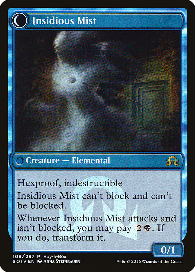 Elusive Tormentor // Insidious Mist (Buy-A-Box) [Shadows over Innistrad Promos] | Gear Gaming Fayetteville