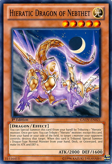 Hieratic Dragon of Nebthet [GAOV-EN021] Common | Gear Gaming Fayetteville