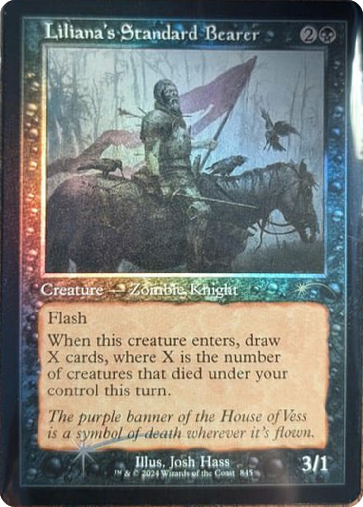 Liliana's Standard Bearer (Retro Frame) [Secret Lair Drop Series] | Gear Gaming Fayetteville