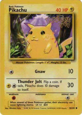 Pikachu (58/102) (PokeTour 1999 Promo) [Miscellaneous Cards] | Gear Gaming Fayetteville