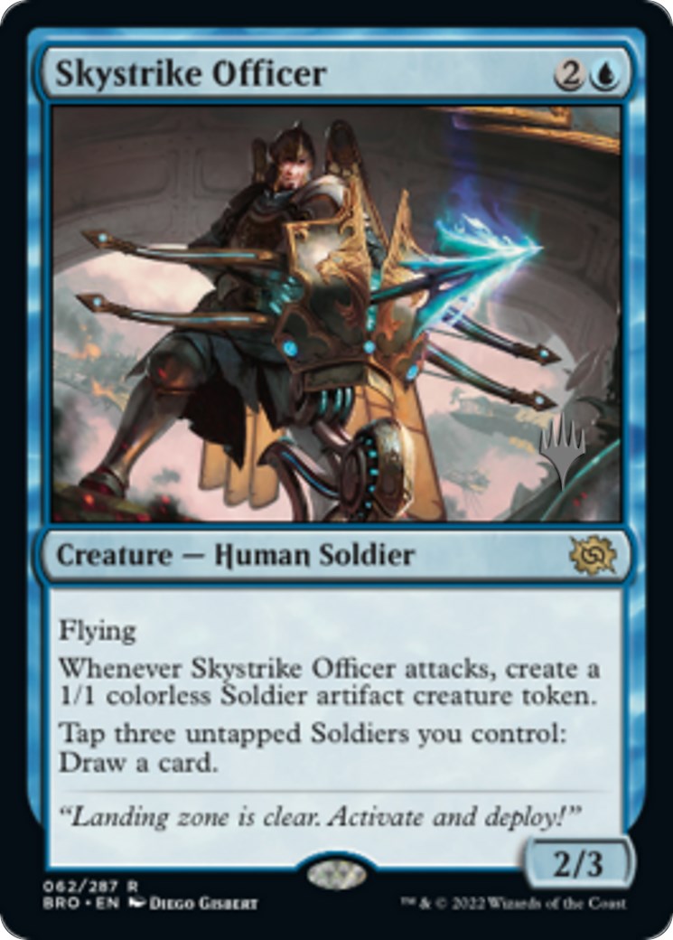 Skystrike Officer (Promo Pack) [The Brothers' War Promos] | Gear Gaming Fayetteville