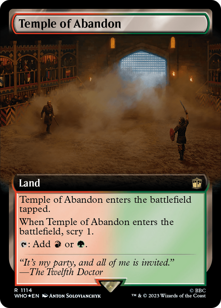 Temple of Abandon (Extended Art) (Surge Foil) [Doctor Who] | Gear Gaming Fayetteville