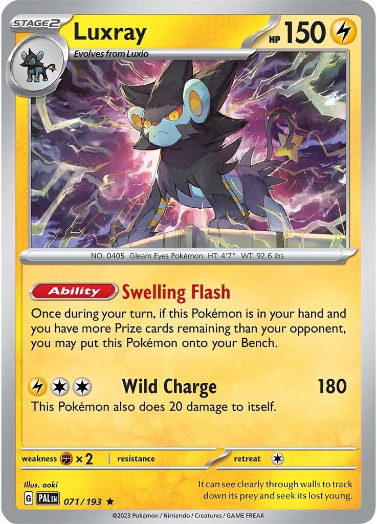 Luxray (071/193) [Scarlet & Violet: Paldea Evolved] | Gear Gaming Fayetteville