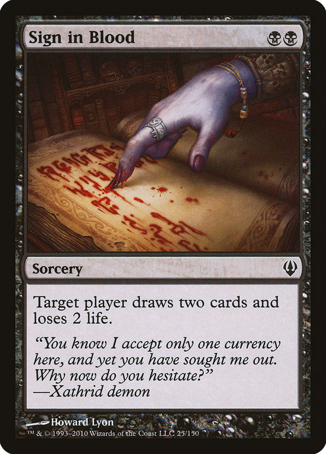 Sign in Blood [Archenemy] | Gear Gaming Fayetteville