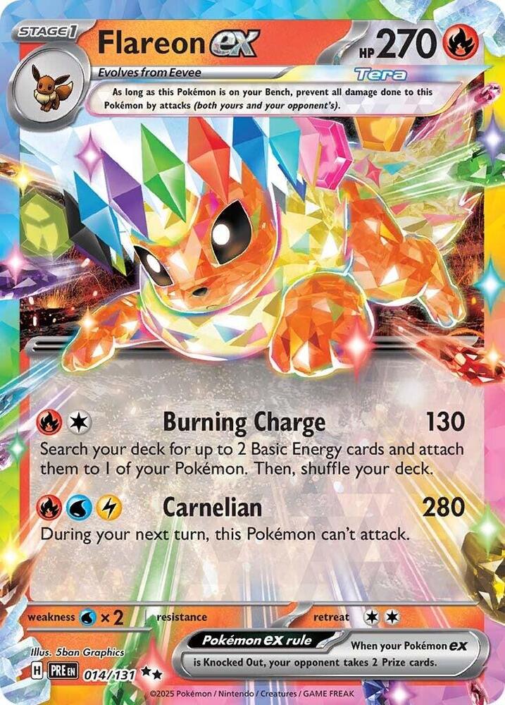 Flareon ex (014/131) [Scarlet & Violet: Prismatic Evolutions] | Gear Gaming Fayetteville