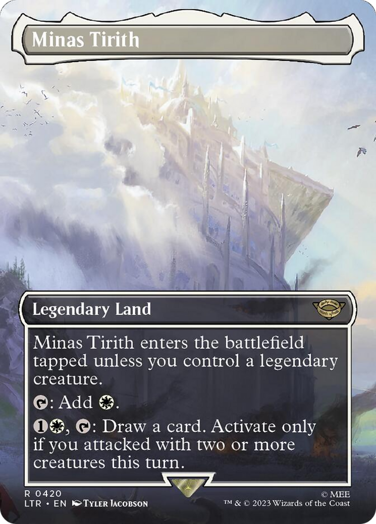 Minas Tirith (Borderless Alternate Art) (420) [The Lord of the Rings: Tales of Middle-Earth] | Gear Gaming Fayetteville