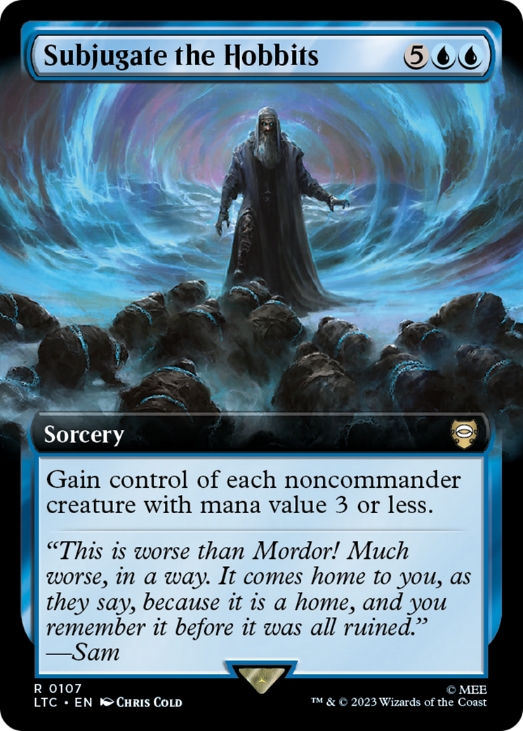 Subjugate the Hobbits (Extended Art) [The Lord of the Rings: Tales of Middle-Earth Commander] | Gear Gaming Fayetteville