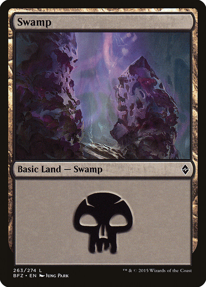 Swamp (263) [Battle for Zendikar] | Gear Gaming Fayetteville