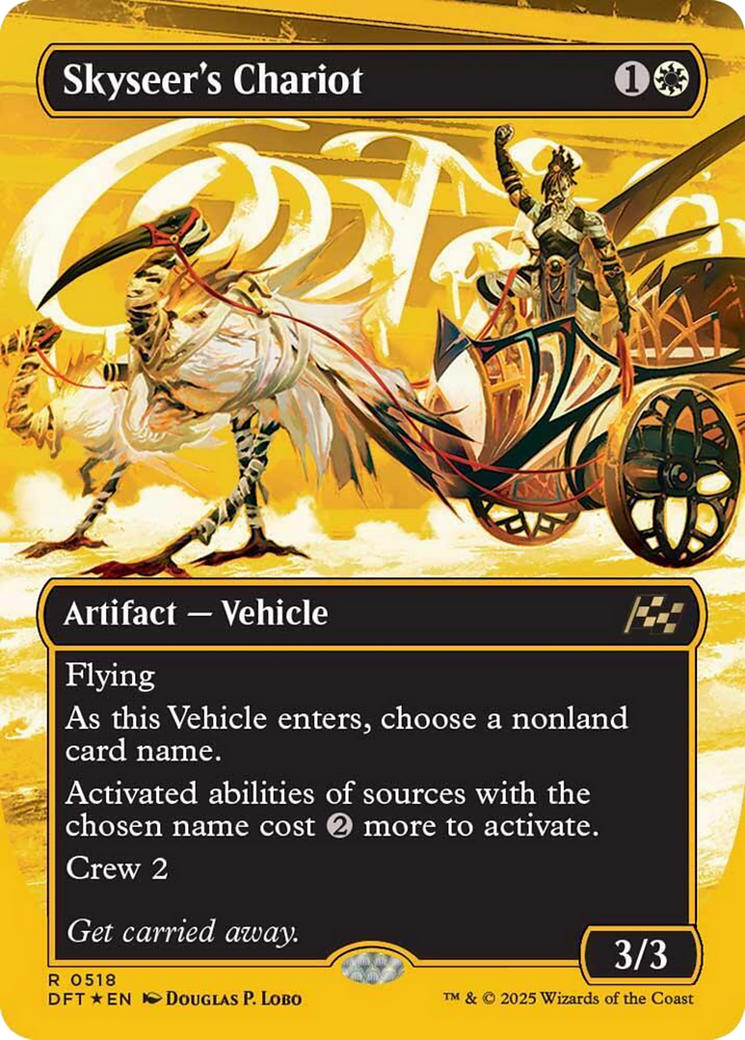 Skyseer's Chariot (Borderless) (First-Place Foil) [Aetherdrift] | Gear Gaming Fayetteville