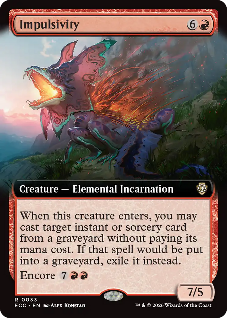 Impulsivity (Extended Art) [Lorwyn Eclipsed Commander] | Gear Gaming Fayetteville