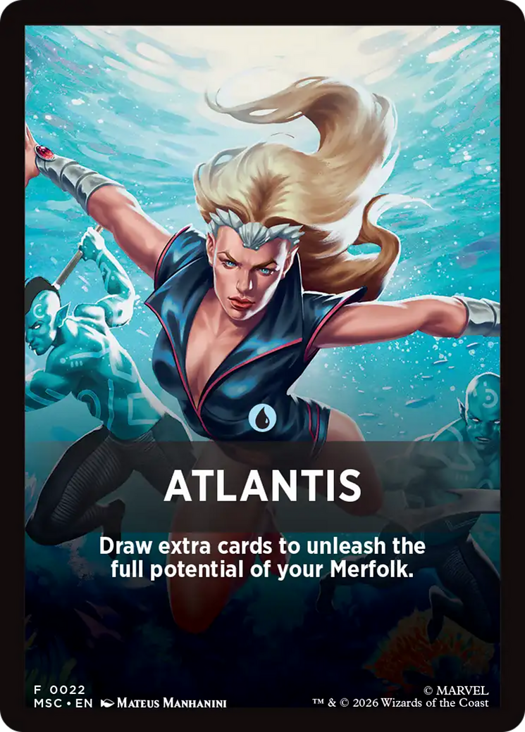 Atlantis Theme Card [Marvel Super Heroes Commander] | Gear Gaming Fayetteville