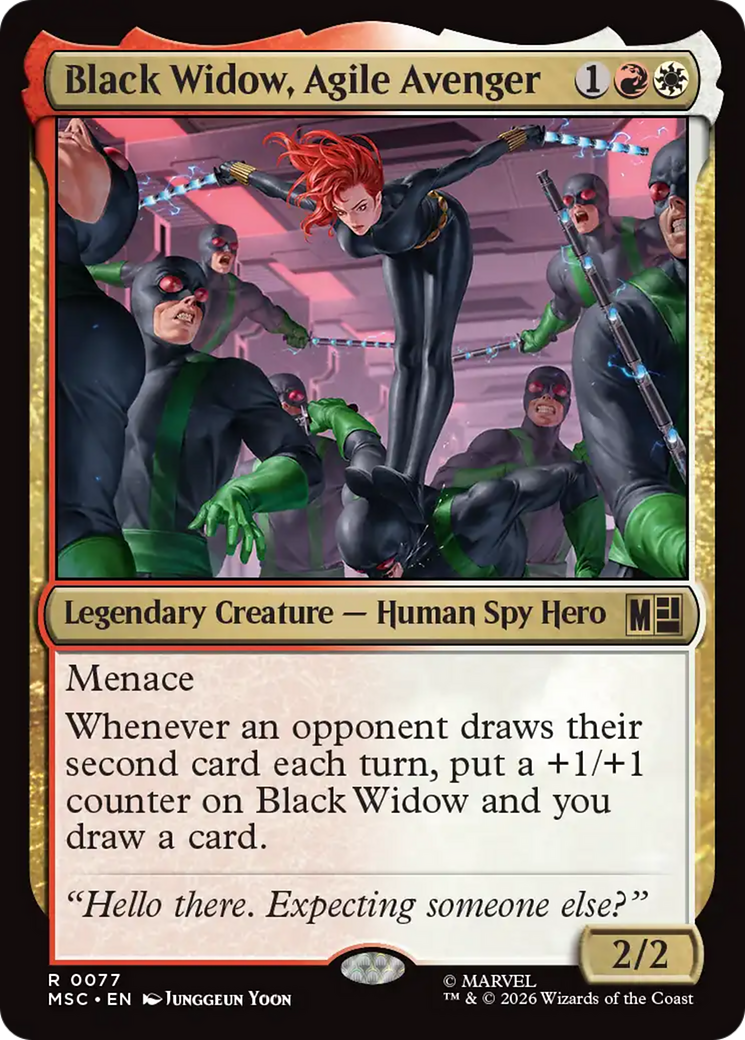Black Widow, Agile Avenger (Surge Foil) [Marvel Super Heroes Commander] | Gear Gaming Fayetteville