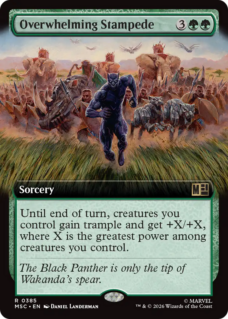 Overwhelming Stampede (Extended Art) [Marvel Super Heroes Commander] | Gear Gaming Fayetteville
