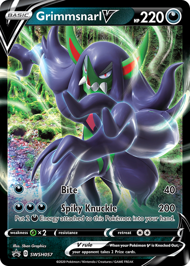 Grimmsnarl V (SWSH057) (Jumbo Card) [Sword & Shield: Black Star Promos] | Gear Gaming Fayetteville