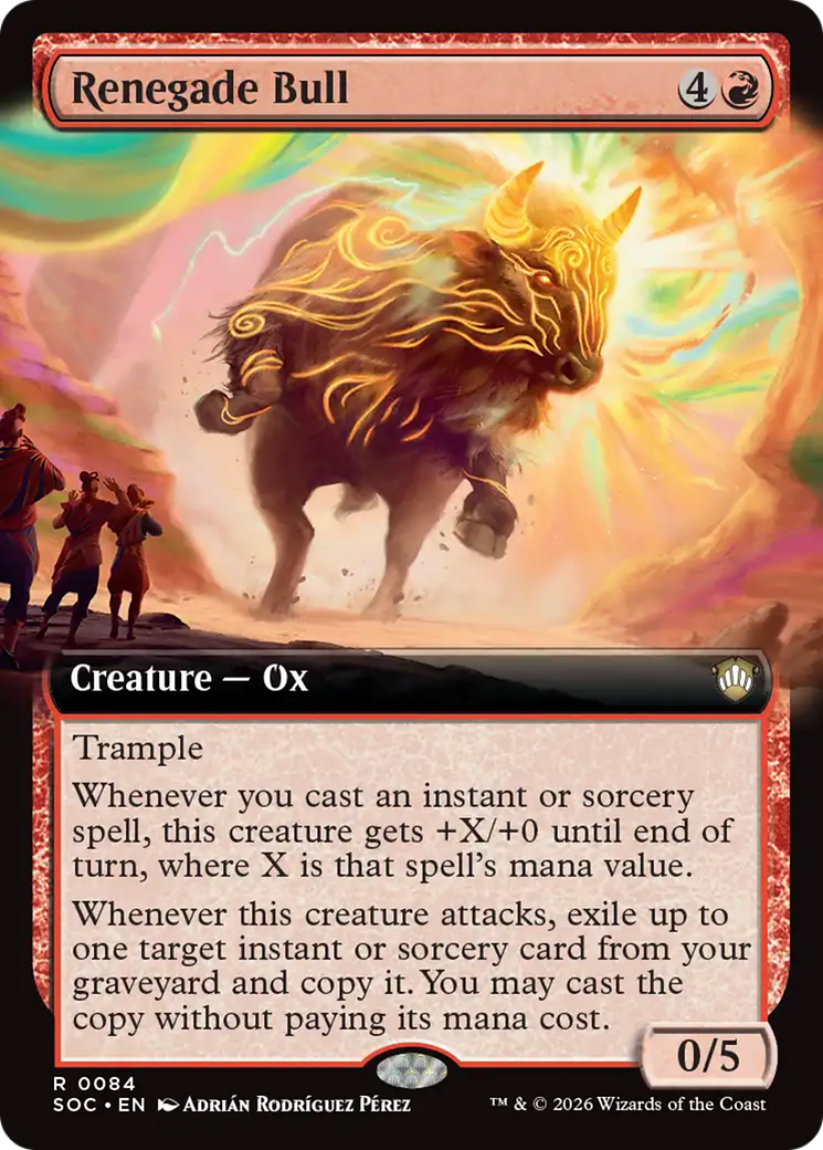 Renegade Bull (Extended Art) [Secrets of Strixhaven Commander] | Gear Gaming Fayetteville