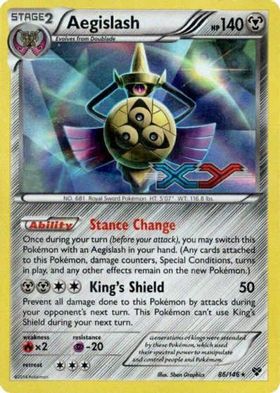 Aegislash (86/146) (Prerelease Promo) [XY: Black Star Promos] | Gear Gaming Fayetteville