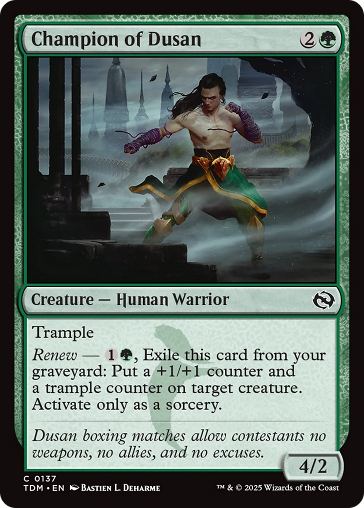 Champion of Dusan [Tarkir: Dragonstorm] | Gear Gaming Fayetteville