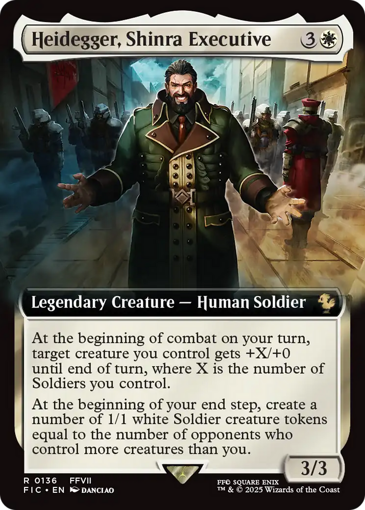 Heidegger, Shinra Executive (Extended Art) [FINAL FANTASY Commander] | Gear Gaming Fayetteville