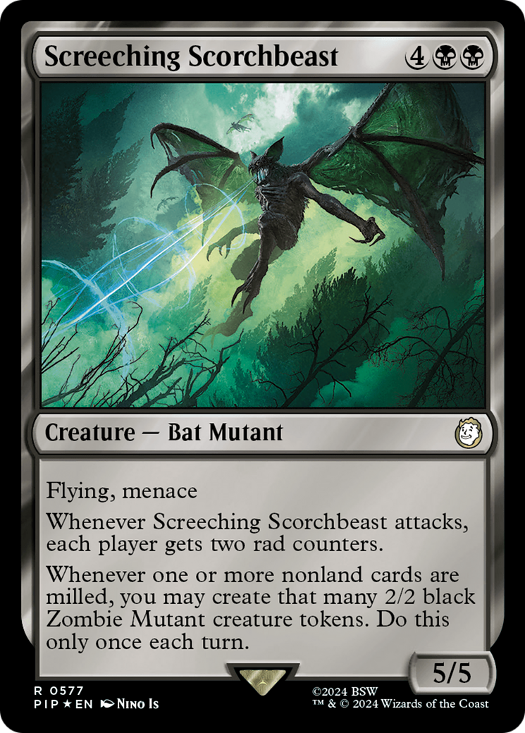 Screeching Scorchbeast (Surge Foil) [Fallout] | Gear Gaming Fayetteville