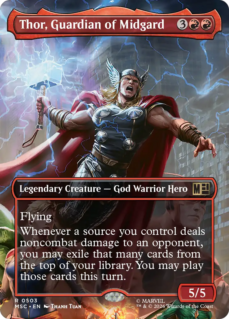 Thor, Guardian of Midgard (Borderless) [Marvel Super Heroes Commander] | Gear Gaming Fayetteville
