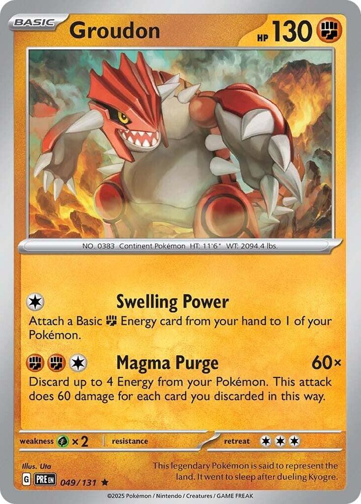 Groudon (049/131) [Scarlet & Violet: Prismatic Evolutions] | Gear Gaming Fayetteville