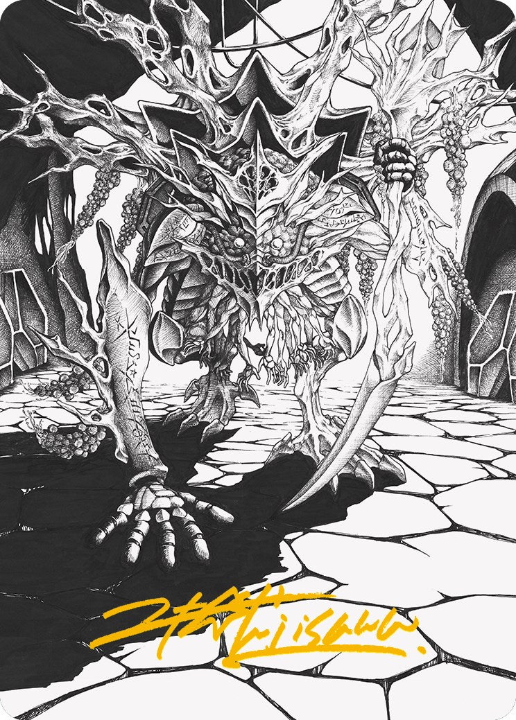 Thrun, Breaker of Silence Art Card (Gold-Stamped Signature) [Phyrexia: All Will Be One Art Series] | Gear Gaming Fayetteville