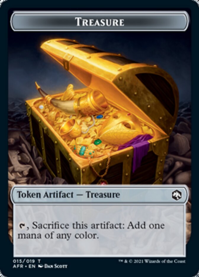 Treasure // Faerie Dragon Double-Sided Token [Dungeons & Dragons: Adventures in the Forgotten Realms Tokens] | Gear Gaming Fayetteville