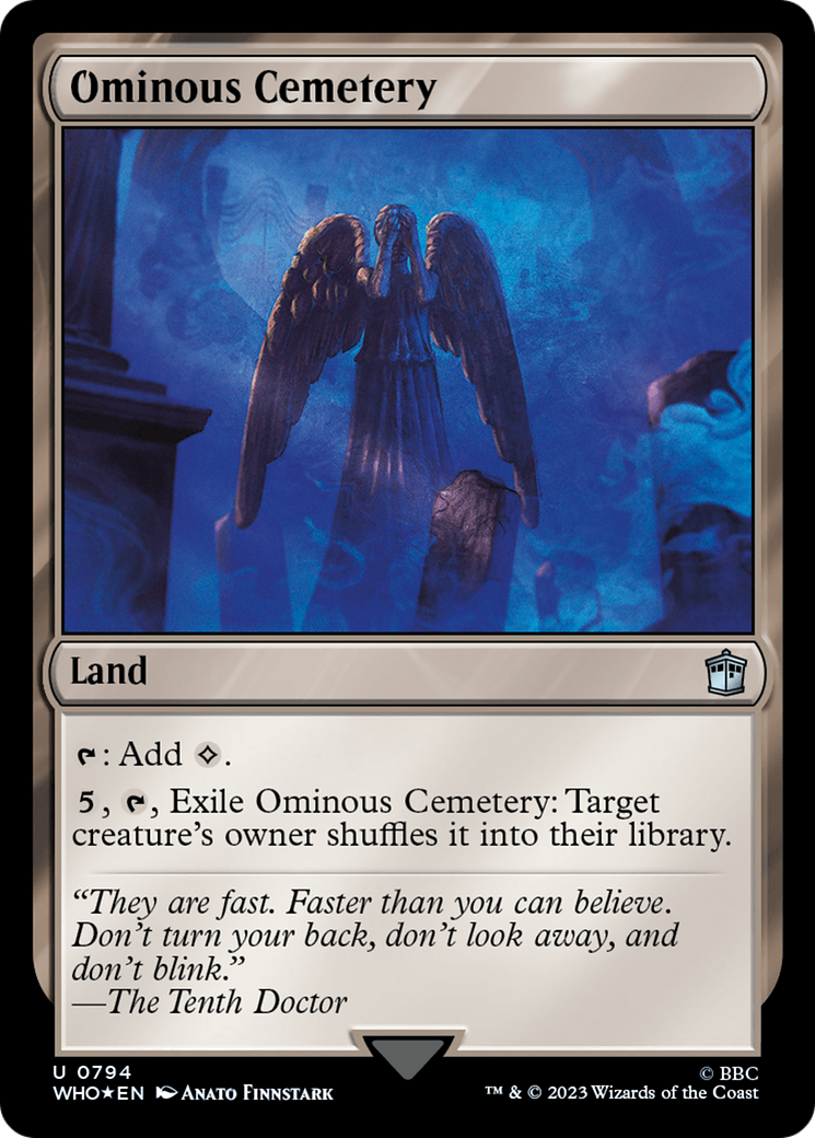 Ominous Cemetery (Surge Foil) [Doctor Who] | Gear Gaming Fayetteville