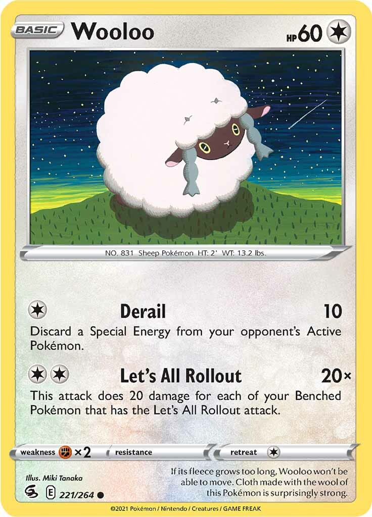 Wooloo (221/264) [Sword & Shield: Fusion Strike] | Gear Gaming Fayetteville