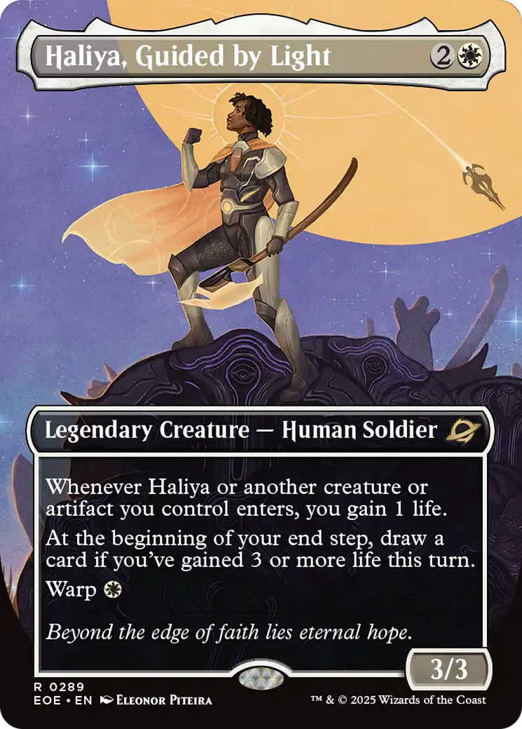 Haliya, Guided by Light (Borderless) [Edge of Eternities] | Gear Gaming Fayetteville