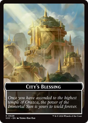 Food // City's Blessing Double-Sided Token [Secrets of Strixhaven Commander Tokens] | Gear Gaming Fayetteville