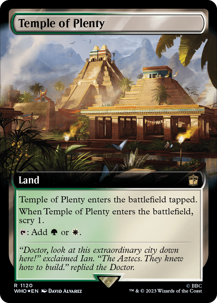 Temple of Plenty (Extended Art) (Surge Foil) [Doctor Who] | Gear Gaming Fayetteville