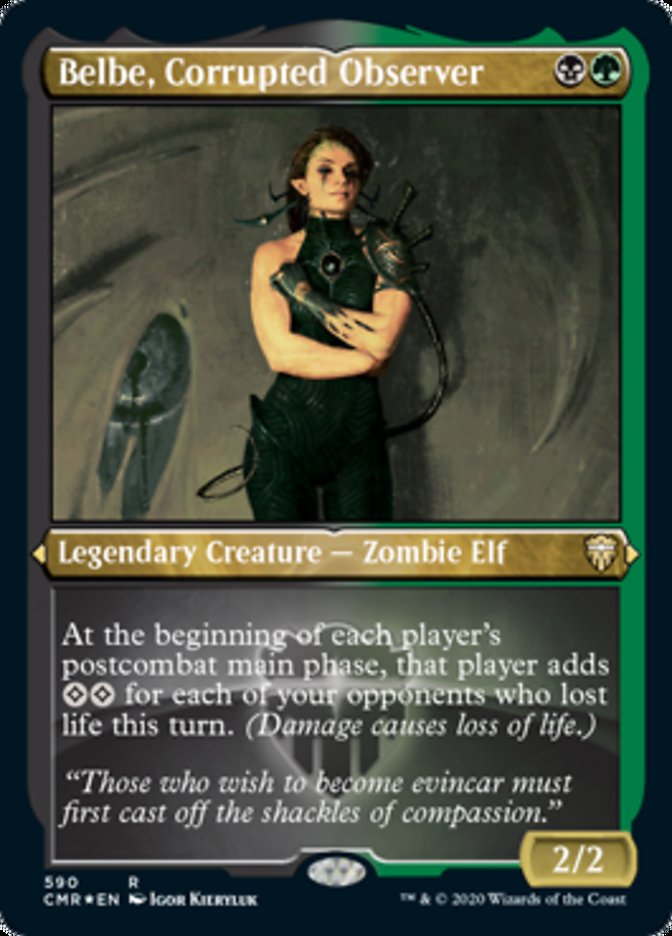Belbe, Corrupted Observer (Etched) [Commander Legends] | Gear Gaming Fayetteville