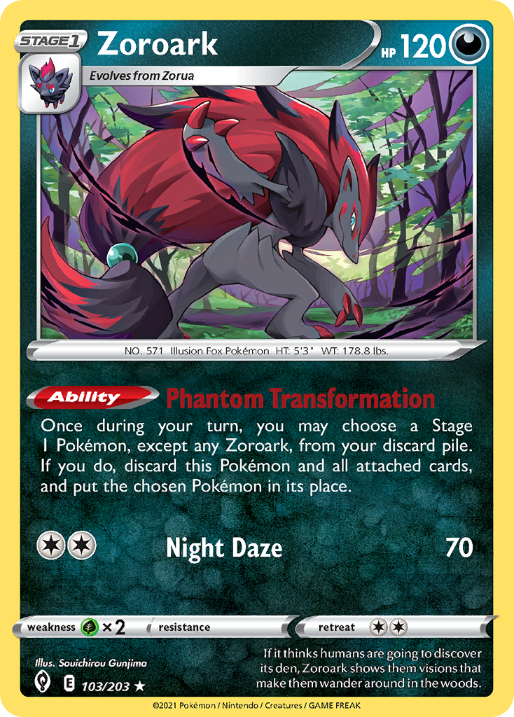 Zoroark (103/203) (Theme Deck Exclusive) [Sword & Shield: Evolving Skies] | Gear Gaming Fayetteville