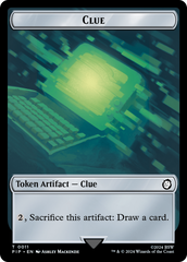 Food (0013) // Clue Double-Sided Token [Fallout Tokens] | Gear Gaming Fayetteville