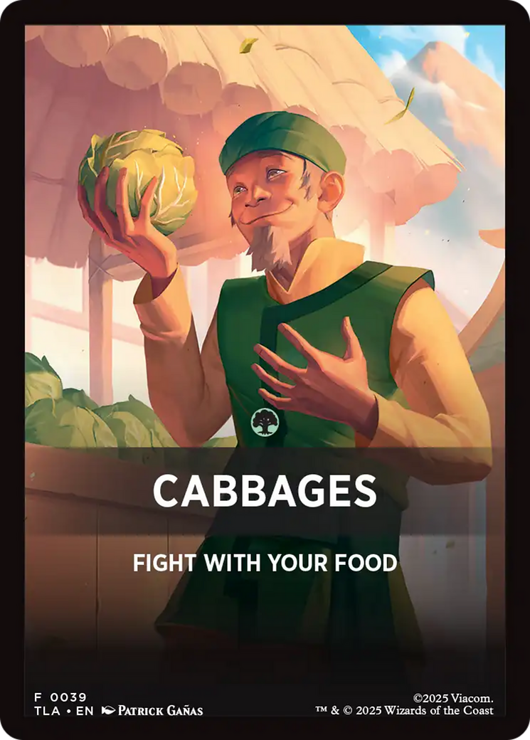 Cabbages Theme Card [Avatar: The Last Airbender Tokens] | Gear Gaming Fayetteville