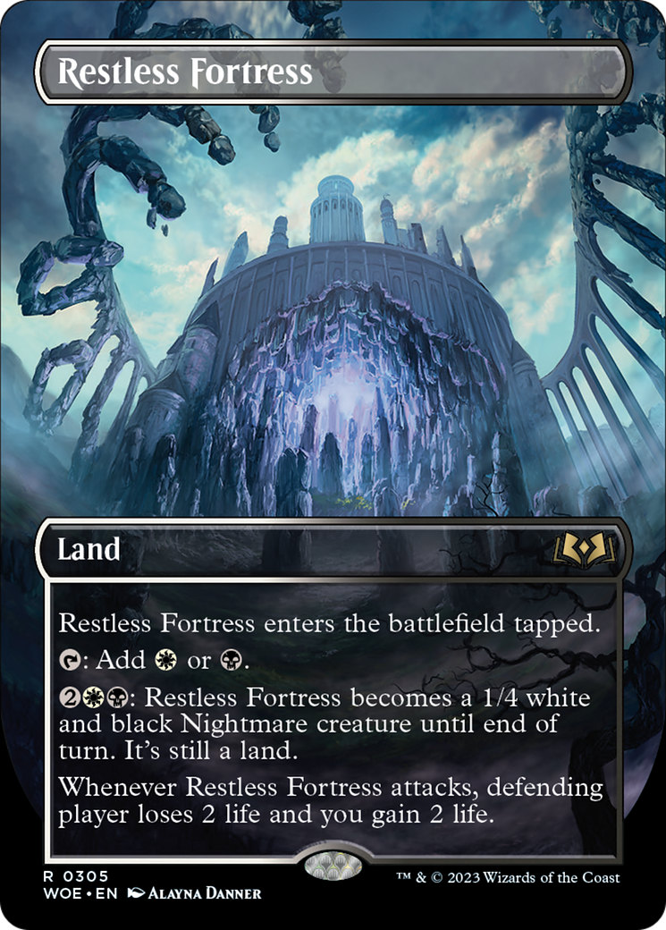 Restless Fortress (Borderless Alternate Art) [Wilds of Eldraine] | Gear Gaming Fayetteville