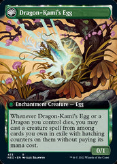 The Dragon-Kami Reborn // Dragon-Kami's Egg (Extended Art) [Kamigawa: Neon Dynasty] | Gear Gaming Fayetteville