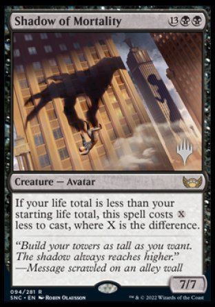 Shadow of Mortality (Promo Pack) [Streets of New Capenna Promos] | Gear Gaming Fayetteville