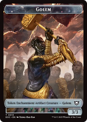 Shapeshifter // Golem (0013) Double-Sided Token [Edge of Eternities Commander Tokens] | Gear Gaming Fayetteville
