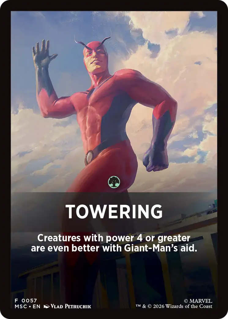 Towering Theme Card [Marvel Super Heroes Commander] | Gear Gaming Fayetteville